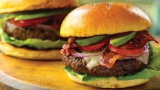 Бургер с ветчиной