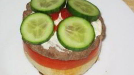 бургер с ветчиной