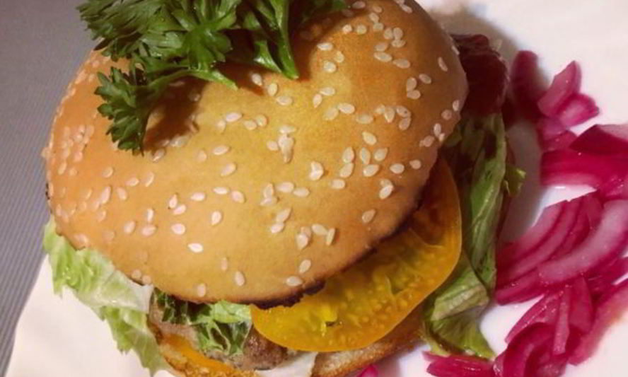 Рецепт бургер с желтым томатом