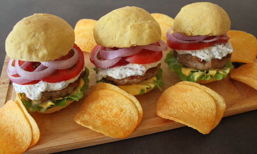 Рецепт бургер со свиным бифштексом