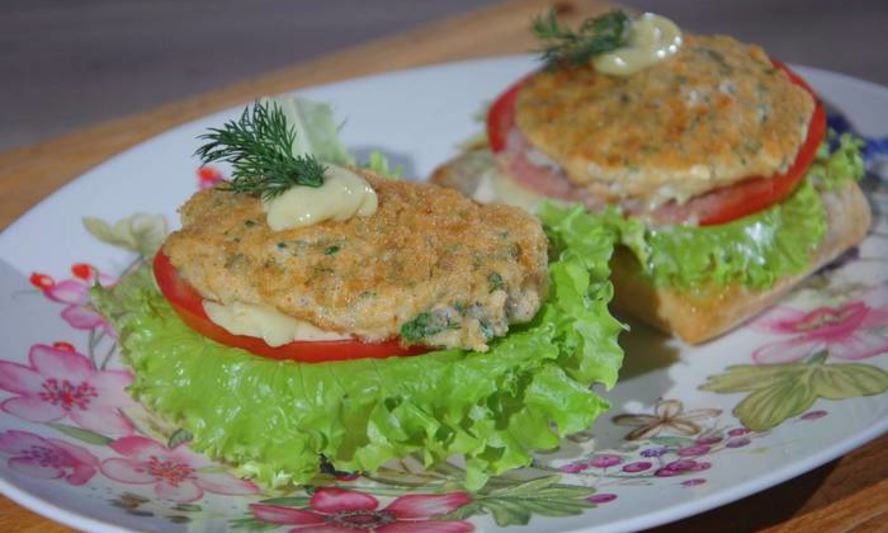 Рецепт бургеры с котлетками из семги и каперсов