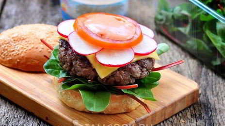 домашний бургер за 15 минут