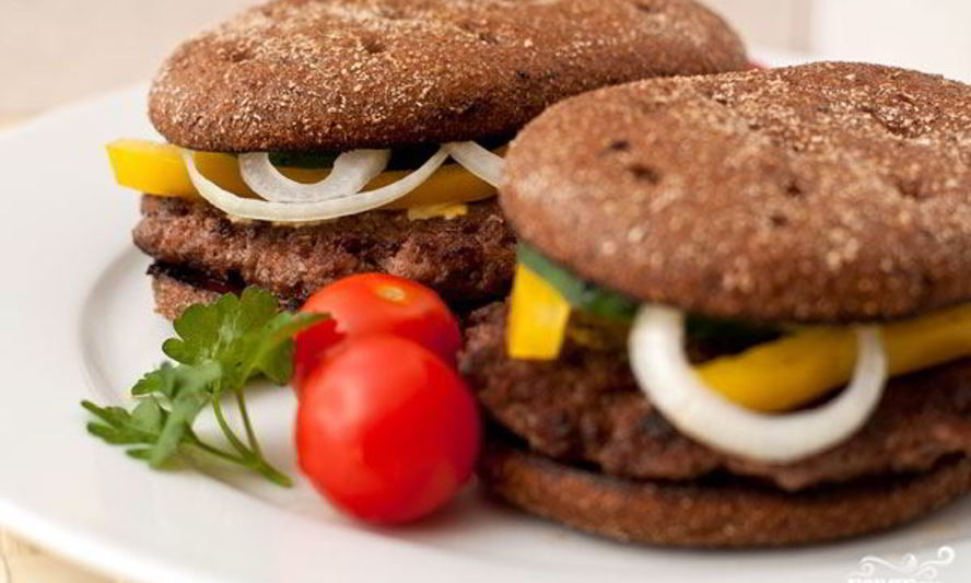 Рецепт домашний гамбургер с ржаным хлебом