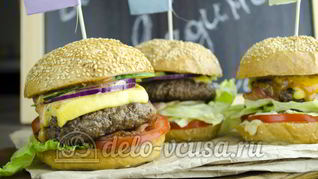 Гамбургер c говядиной
