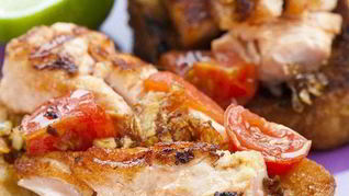 Гамбургер с семгой