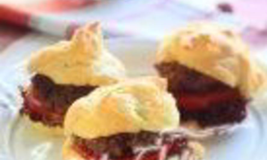 Рецепт гамбургер в профитролях