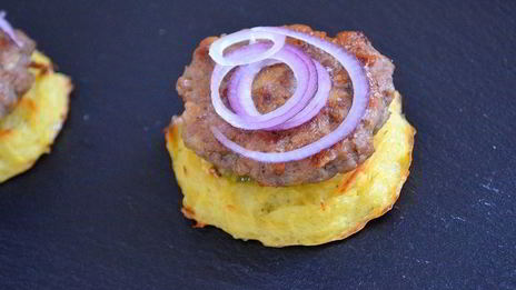 картофельные бургеры с мясом