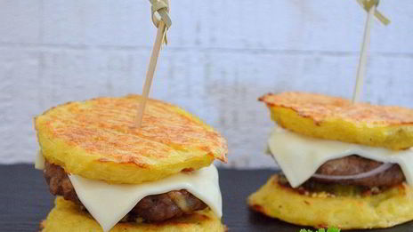 картофельные бургеры с мясом