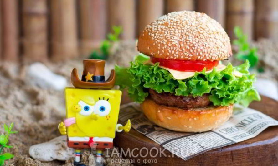 Рецепт крабсбургер