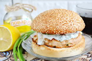 Куриный бургер Тандури