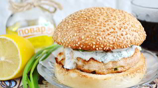 Куриный бургер Тандури