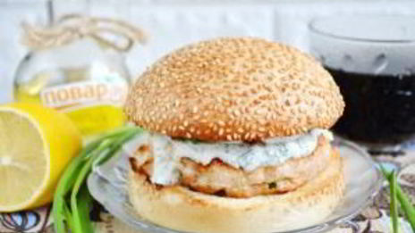 куриный бургер тандури