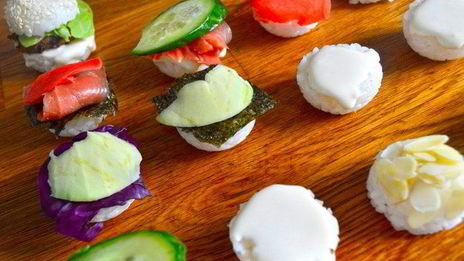 мини суши-бургеры