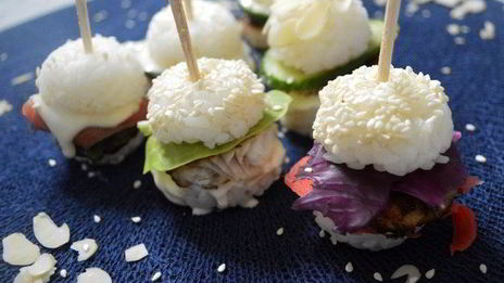 мини суши-бургеры
