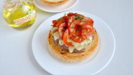 очень вкусный бургер