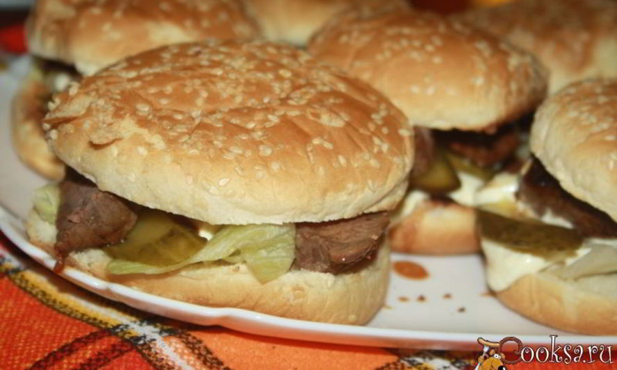 Рецепт стек-бургеры с мраморной говядиной