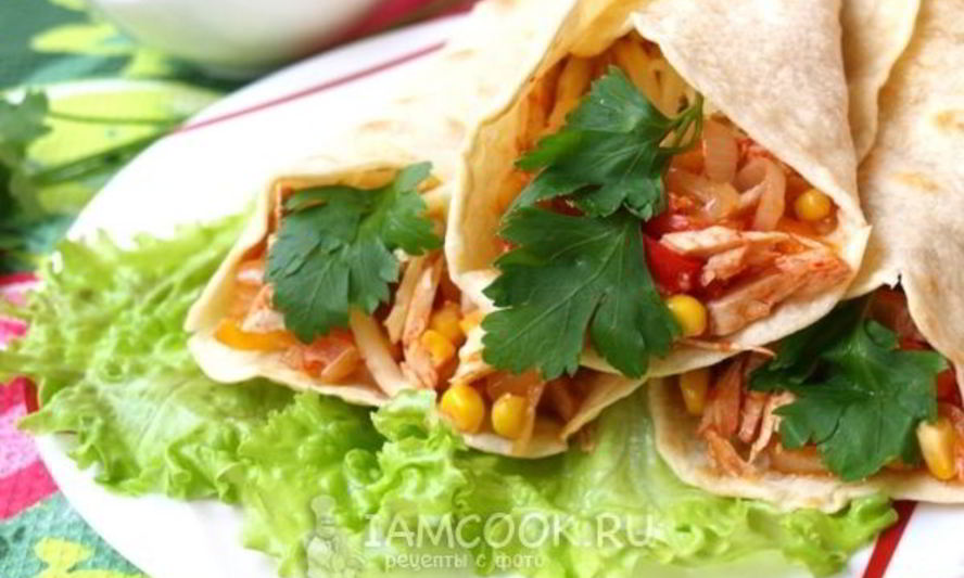 Рецепт буррито с курицей