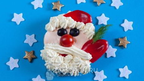 бутерброд дед мороз