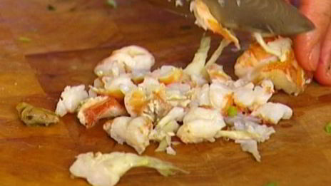 бутерброд с раками и маскарпоне