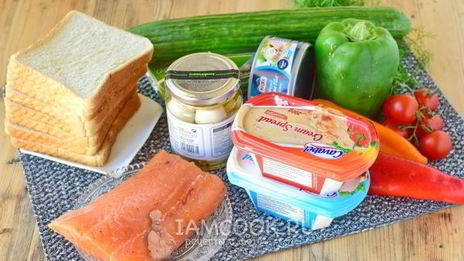 бутербродный торт праздничный