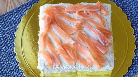 бутербродный торт праздничный