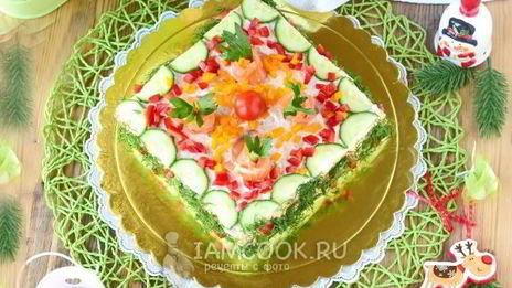 бутербродный торт праздничный