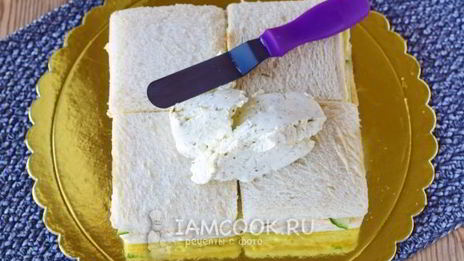 бутербродный торт праздничный