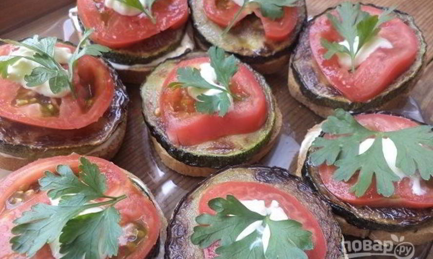 Рецепт бутерброды из кабачков