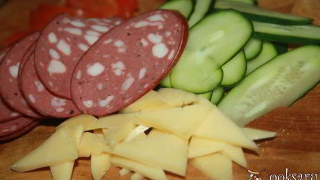 бутерброды к завтраку разноцветная мозаика