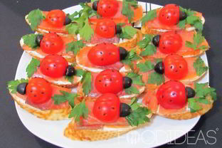 Бутерброды с красной рыбой