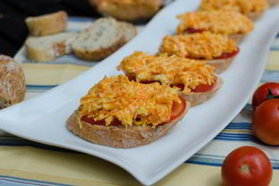 Бутерброды с морковью и сыром