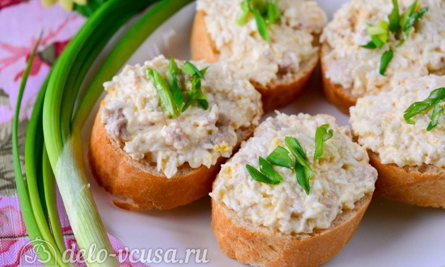 Рецепт бутерброды с печенью трески и яйцами