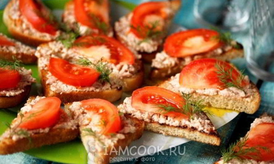 Рецепт бутерброды с печенью трески