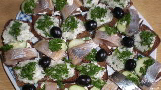 Бутерброды с салом