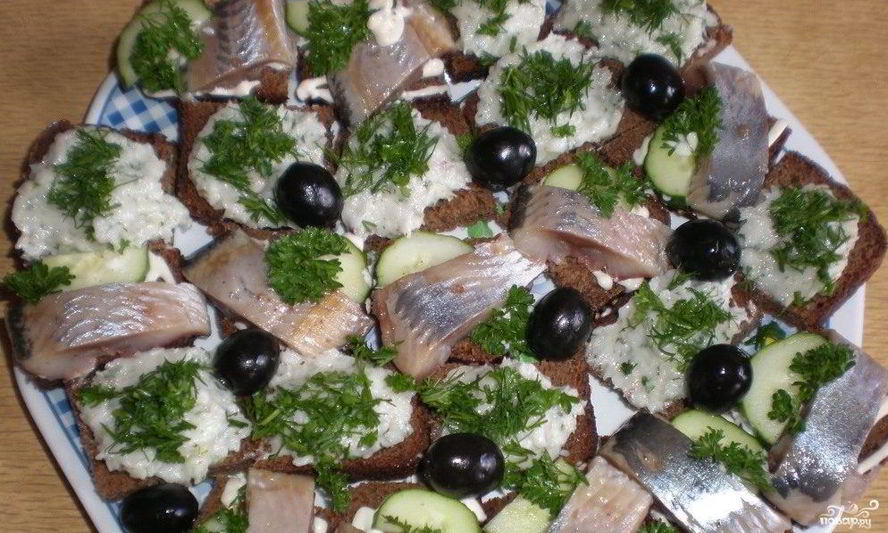 Рецепт бутерброды с салом