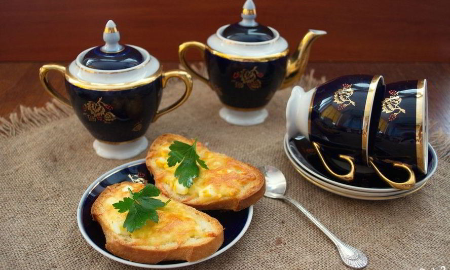 Рецепт бутерброды с сыром и чесноком