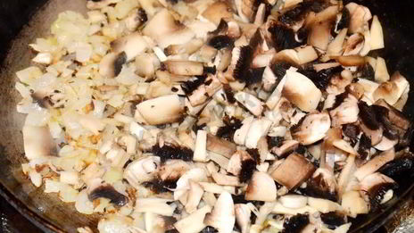 горячие бутерброды с грибами и сыром в духовке