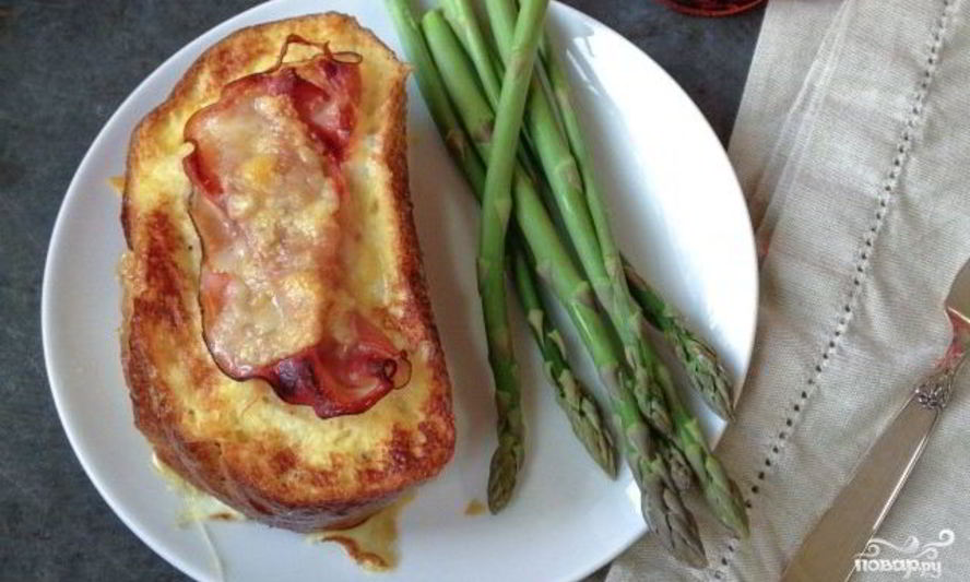 Рецепт горячие бутерброды с ветчиной и сыром