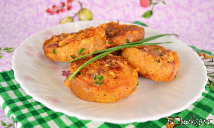 Рецепт томатные бутерброды с колбасой и сыром