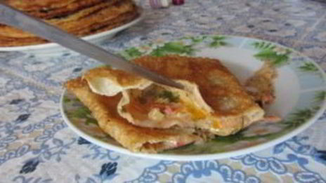чебуреки на сковороде