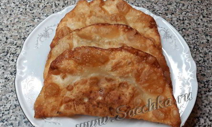 Рецепт чебуреки с мясом