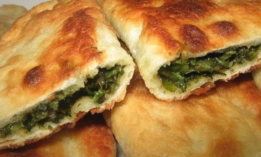 Рецепт чебуреки с зеленью