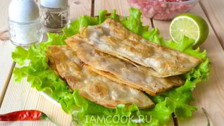 Ленивые чебуреки из лаваша