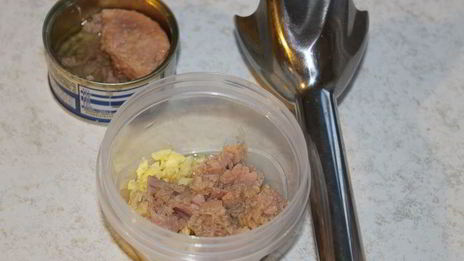 черные яйца, фаршированные тунцом