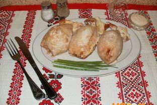 Фаршированные кальмары с рисом и яйцом