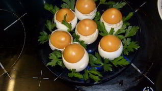 Фаршированные яйца Грибочки