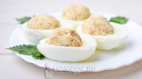 фаршированные яйца по дюкану