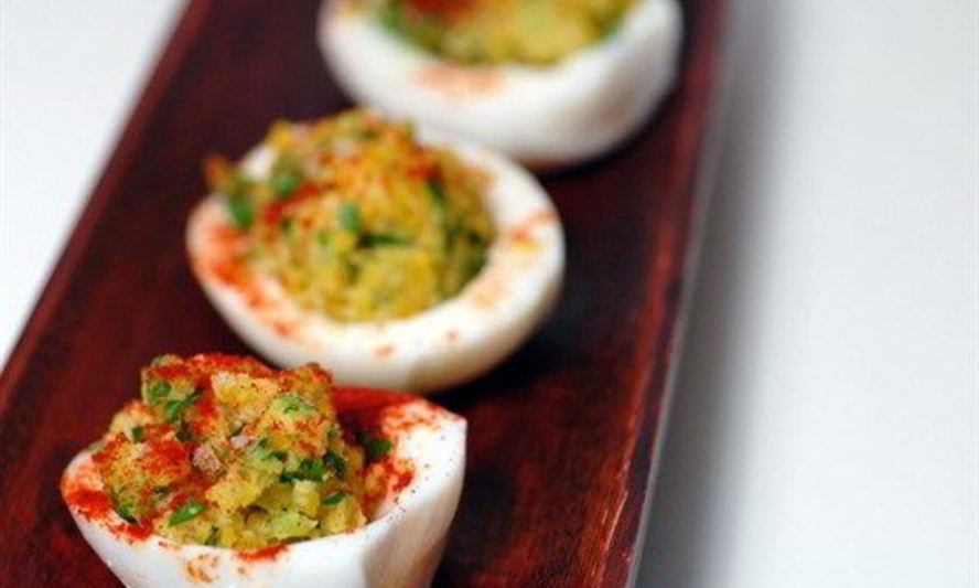 Рецепт фаршированные яйца с гуакамоле