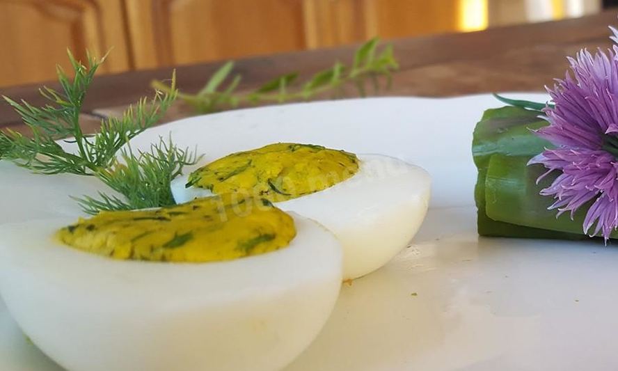 Рецепт фаршированные яйца с иссопом