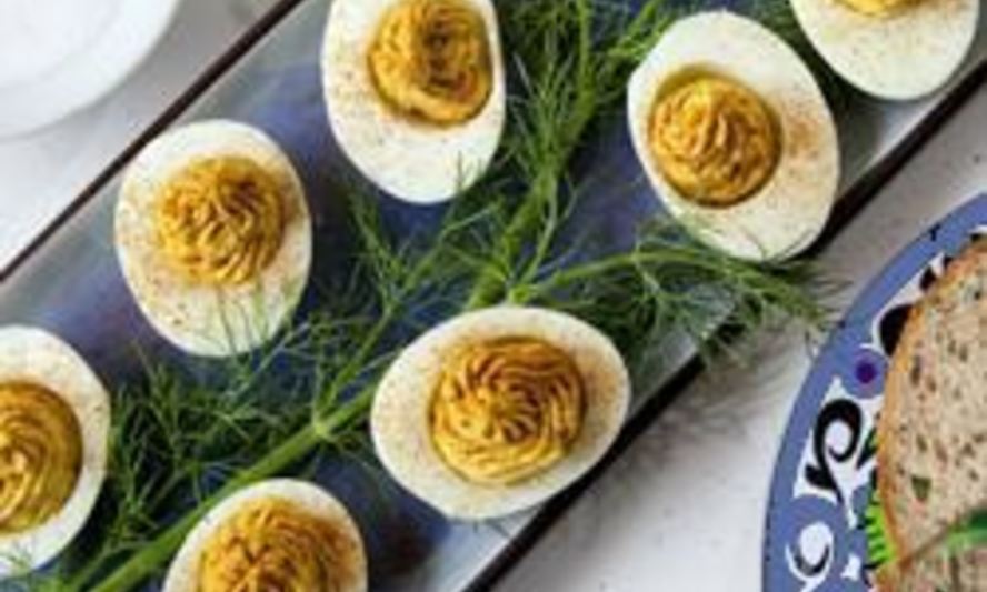 Рецепт фаршированные яйца с карри